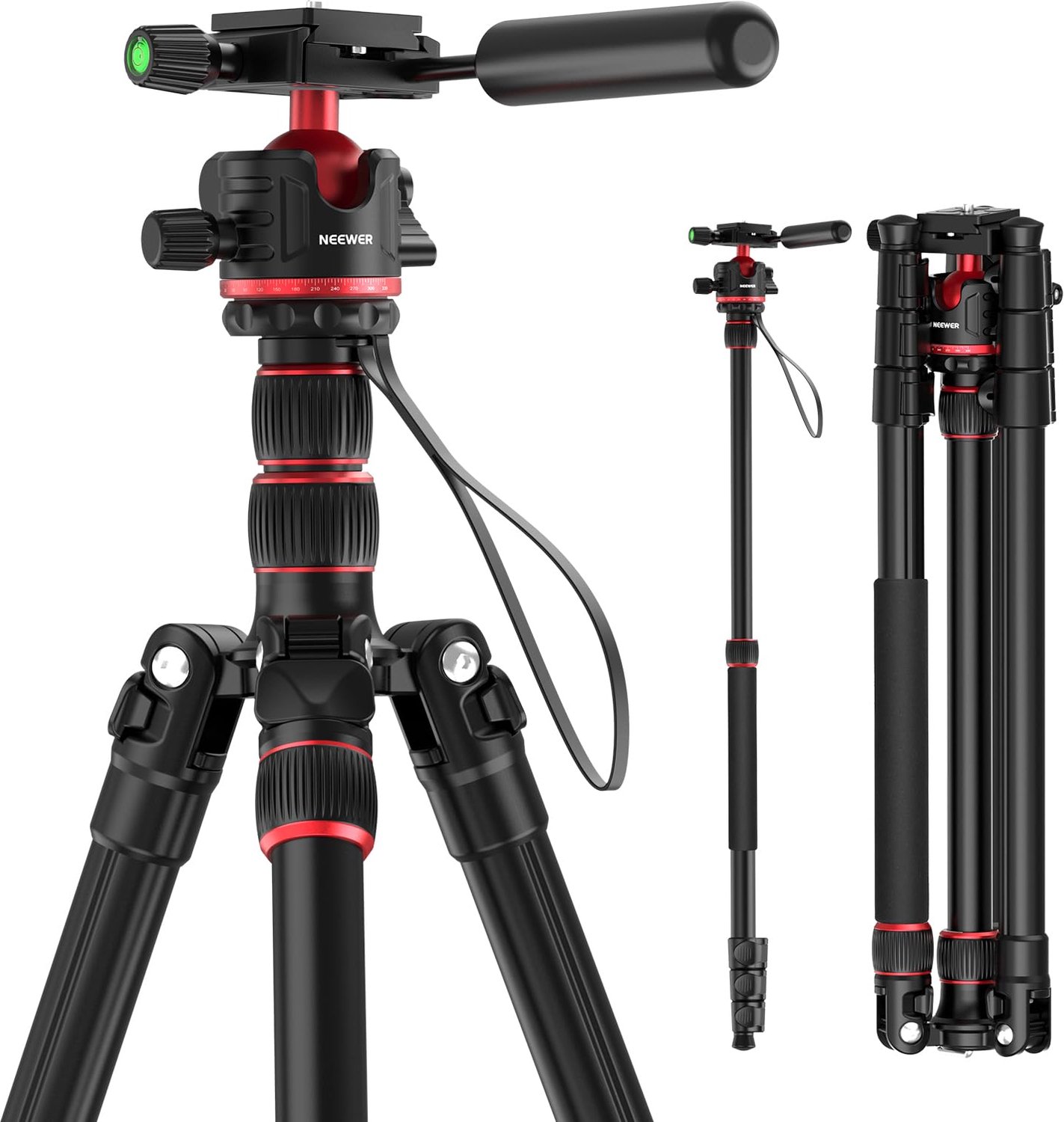 Camera Tripod en Monopod - 77 inch Aluminium