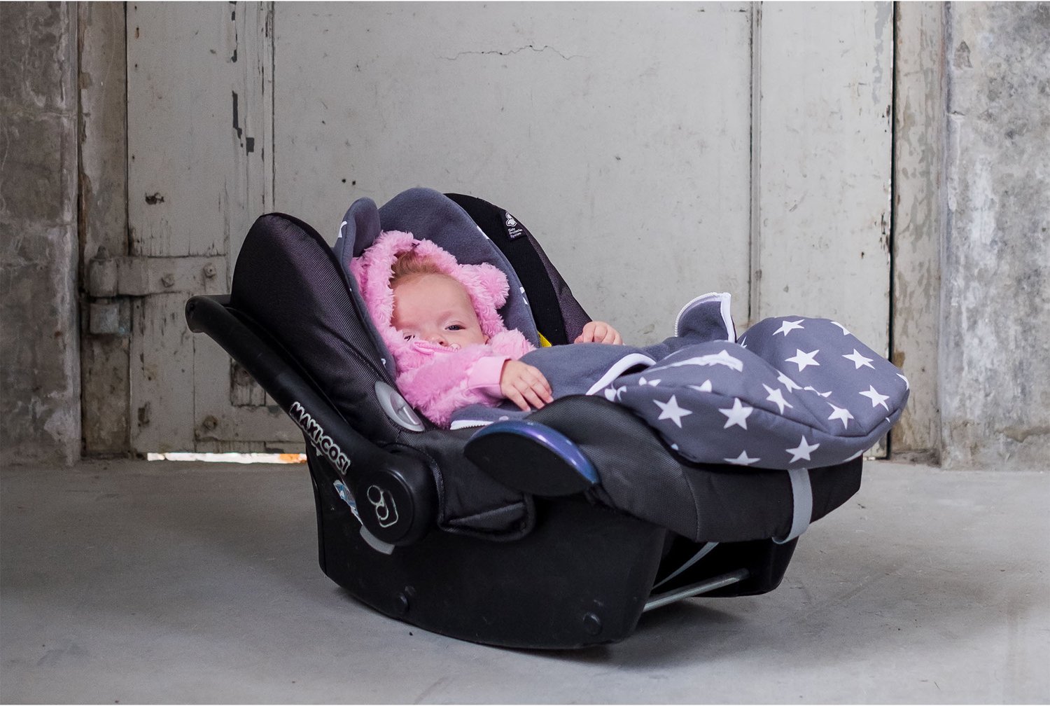 Wallabiezzz Voetenzak Maxi Cosi - Slaapzak Autostoeltje - Warm & Comfortabel - Katoen/Fleece - Sterren
