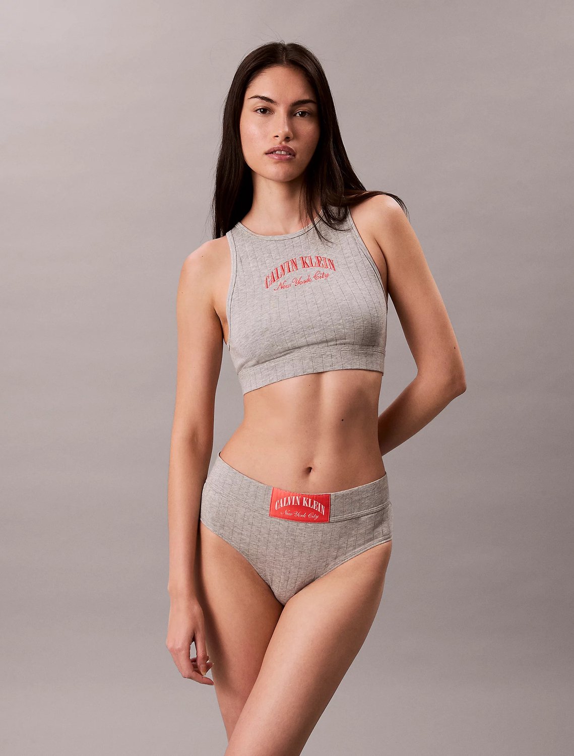 Calvin Klein Unlined Bralette - Fashion Wear - Vrouwen Grijs