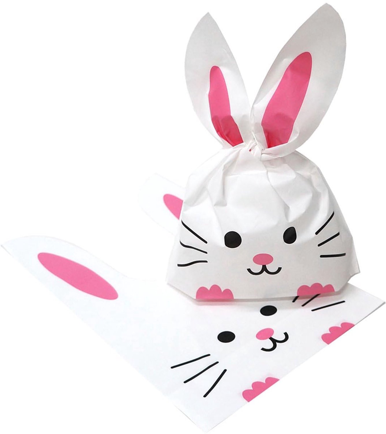 50x Konijn Themed Handout Tassen - Treat Bags voor Feestjes