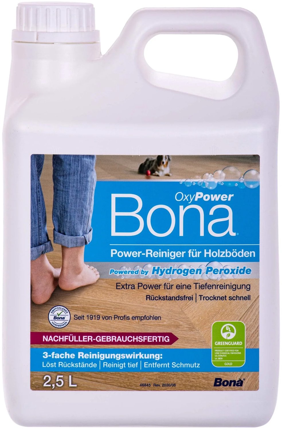 Bona OxyPower houten vloerreiniger navulverpakking 2,5 liter