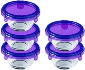 Pyrex - My First Pyrex Voedselcontainer Rond 200 ml Set van 5 Stuks - Transparant