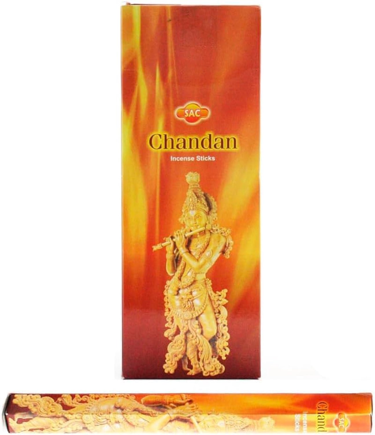 Chandan Wierook Hexagonale Box - 6 Tubes met 20 Sticks