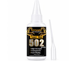LOOLIFL Super Glue 502 | Sterke Secondelijm | Sneldrogende Cyanoacrylaatlijm | Transparante Lijm | Voor Metaal, Hout, Kunststof, Keramiek, Glas & Leer | Reparatielijm | Doe-Het-Zelf | Hobby | Schoenzool Reparatie | CA Glue | Sterke Hechting Snel 20ML