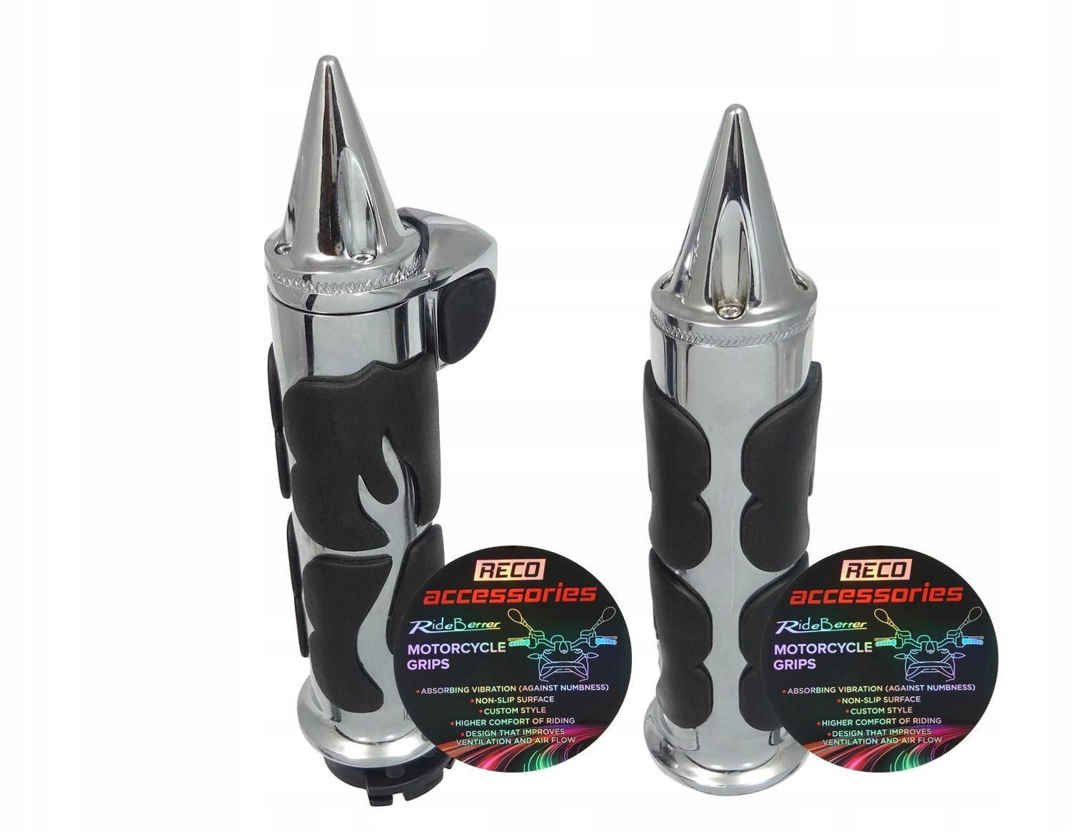 Chromen Motorfiets Handvatten 22mm met Cruise Control & Trillingsdemping