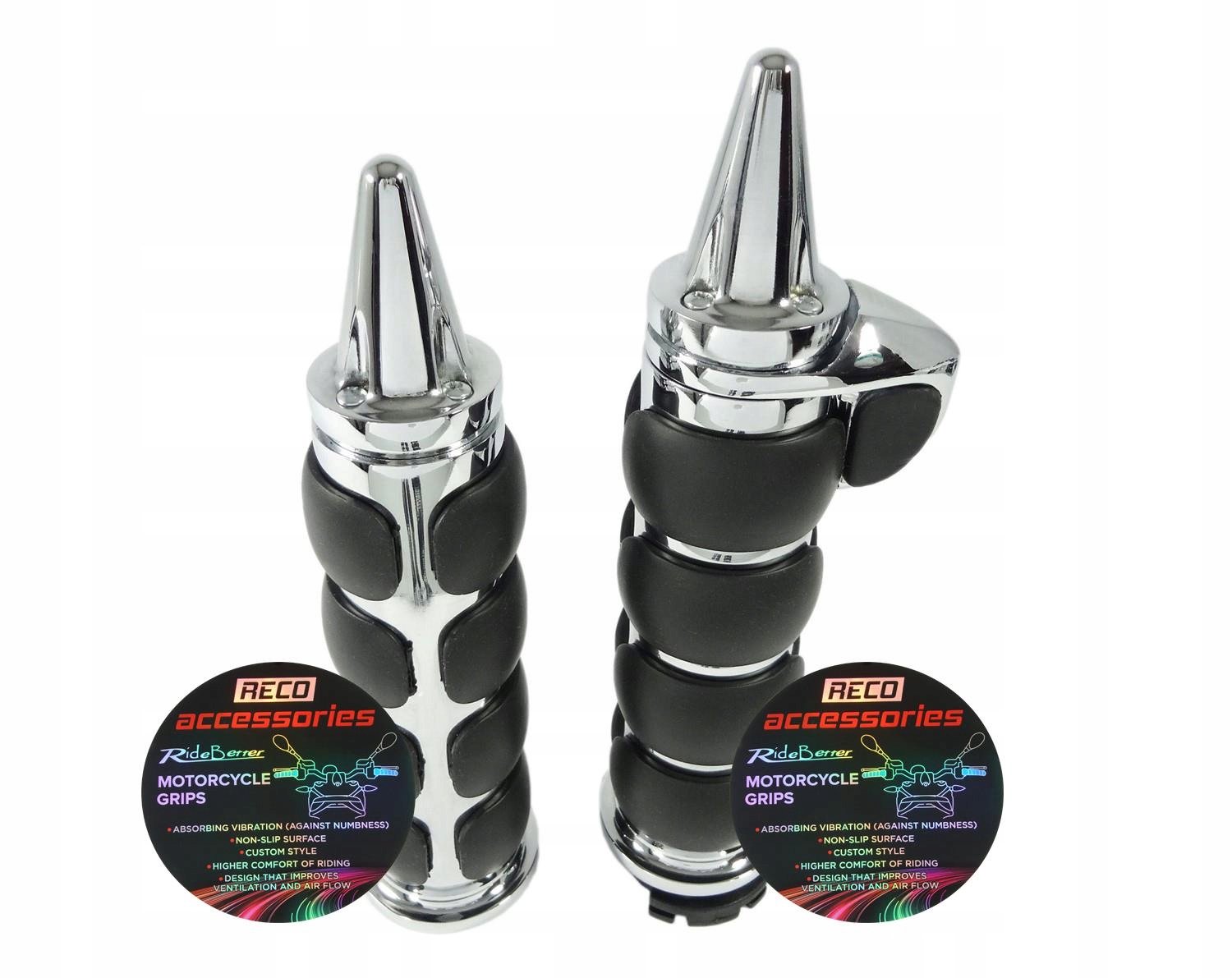 Chromen motorhandvatten met cruise control en trillingsdemping