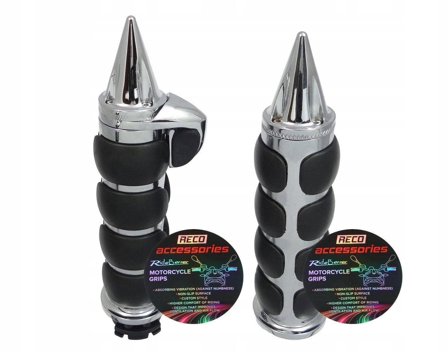 Chromen Motorfiets Handvatten met Cruise Control & Trillingsdemping