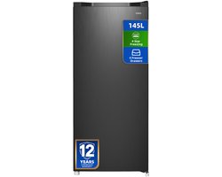 CHiQ FSD160D4E - Vrijstaande Vriezers - 145 Liter - 5 Vrieslades - Energieklasse E - RVS - Zwart - 12 Jaar Garantie op Compressor