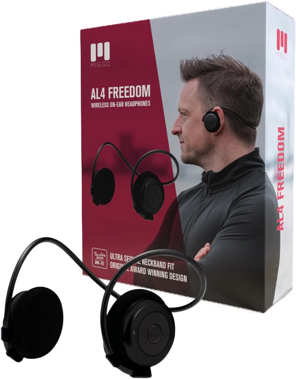MIIEGO AL4 Freedom Bluetooth Headphones, Wireless and Waterproof, Ultra-Secure Fit, Crystal Clear Sound and Long - ShopVlot