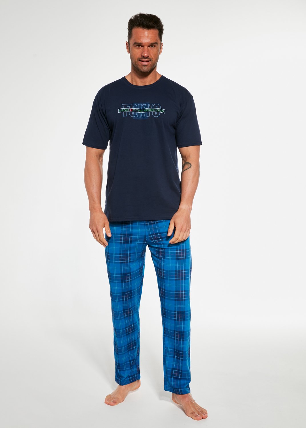 Cornette Tokyo Herenpyjama - 100% Katoen - Maat S