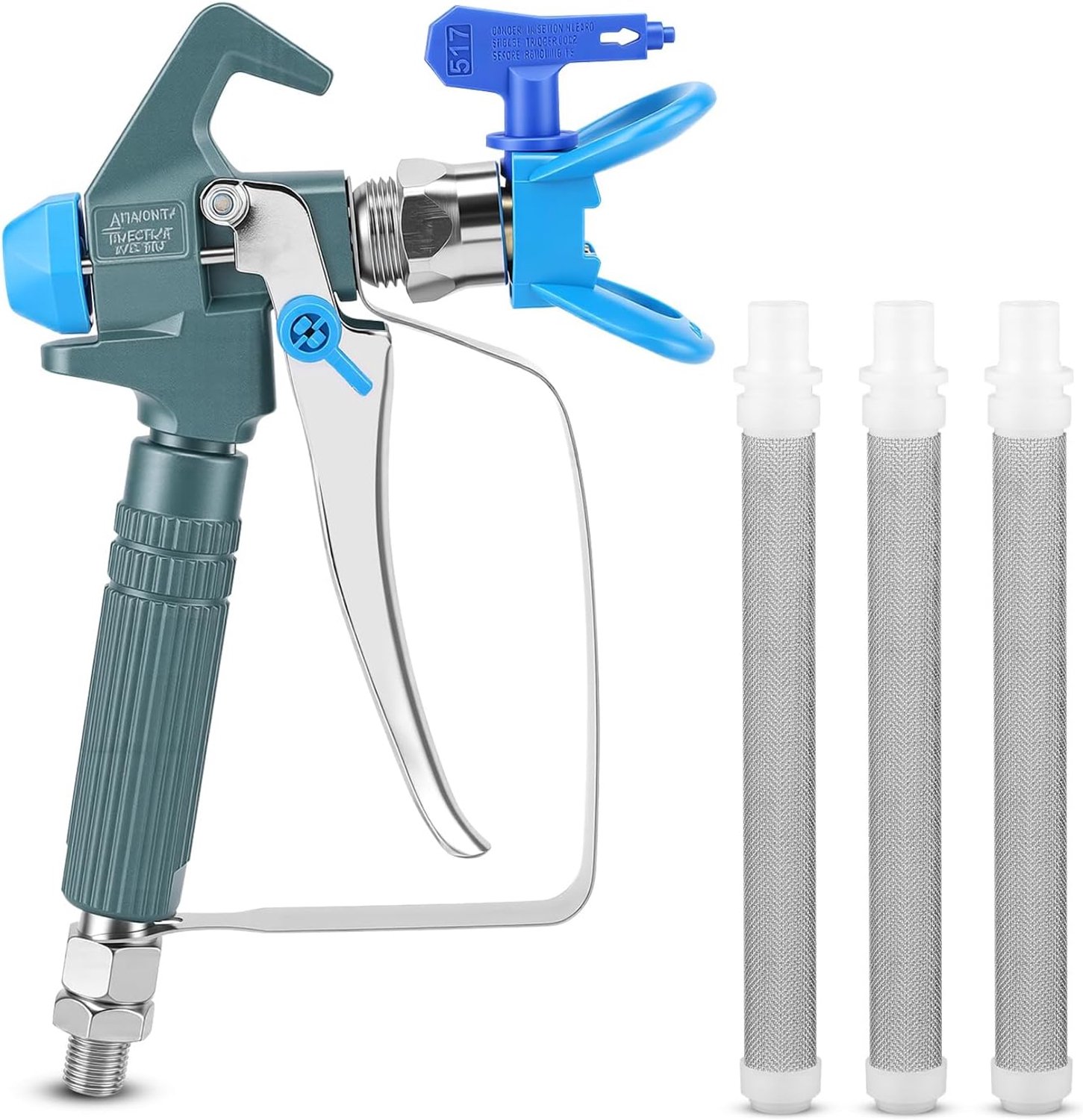 Gugxiom Airless Paint Spray Gun, High Pressure 3600 PSI Spray Gun with 517 Point Rotating and 3 Pieces Filter for - ShopVlot