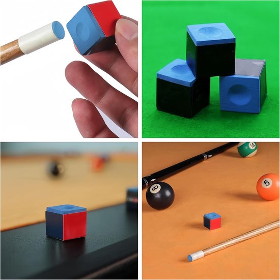 24 Stuks Billiard Chalk - Standaard Pool Krijt voor Billiard Queues, Antislip en Duurzaam, Ideaal voor Professioneel Gebruik — afbeelding 4