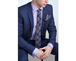 Herenset: Krawat, Pochet, Manchetknopen & Stropdasclip