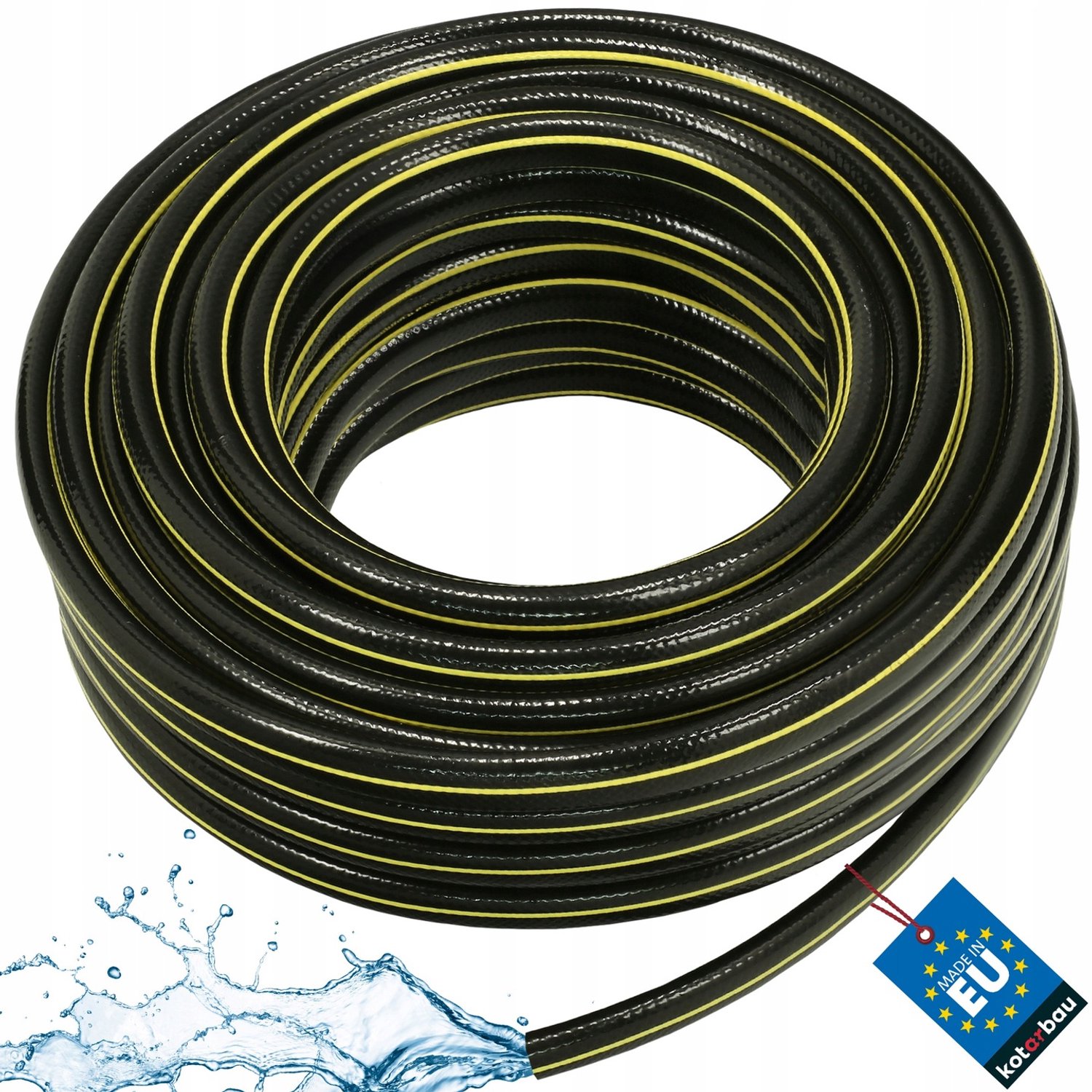 Sterke 4-laags PVC Tuinslang 3/4" 50m - Verstevigd & Knikvrij