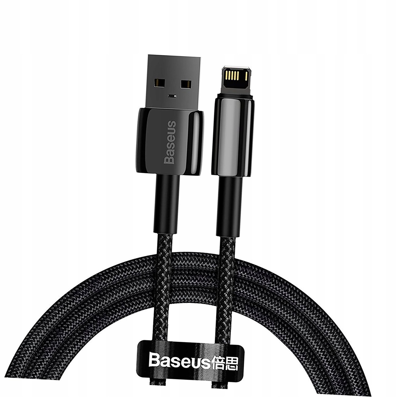 Baseus Tungsten USB Lightning Kabel 2.4A 1m Zwart