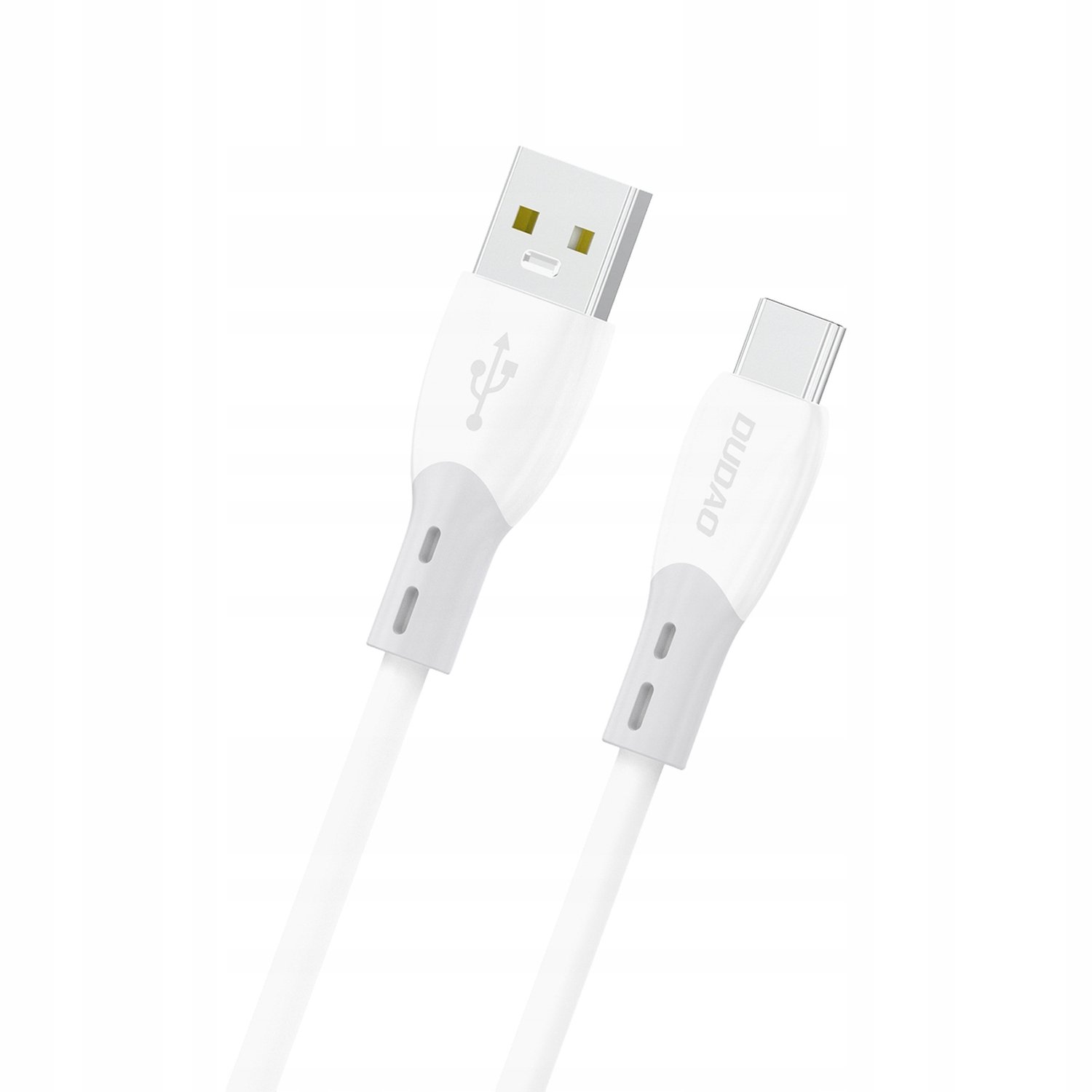 Dudao L25ST USB-A naar USB-C Kabel 5A 1m - Wit, Siliconen