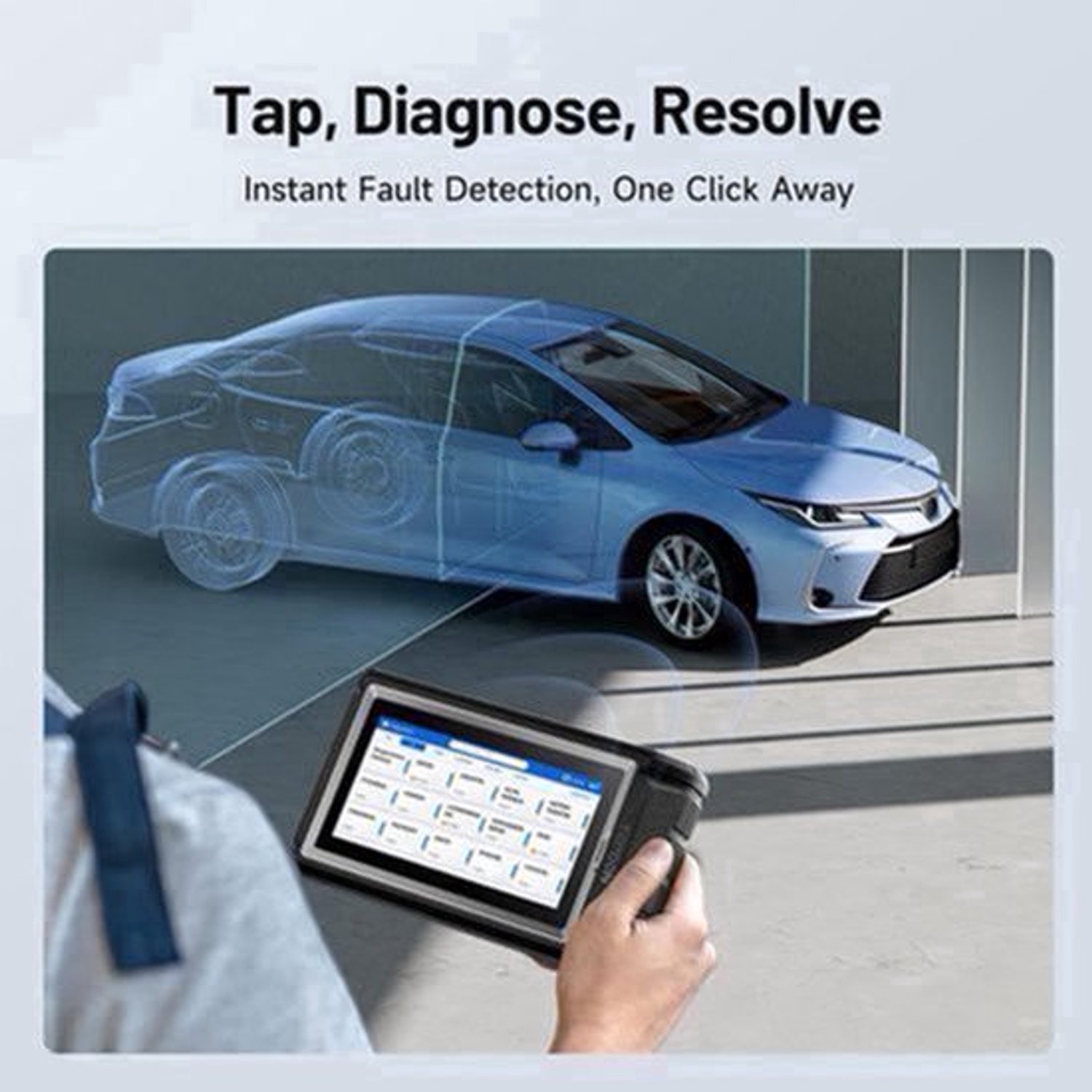 OBD2 Diagnoseapparaat – Autodiagnose Scanner – Auto Fault Finder – Vehicle Diagnostic Tool – Foutcode Lezer – Draadloos Bluetooth – 28 Onderhoudsfuncties