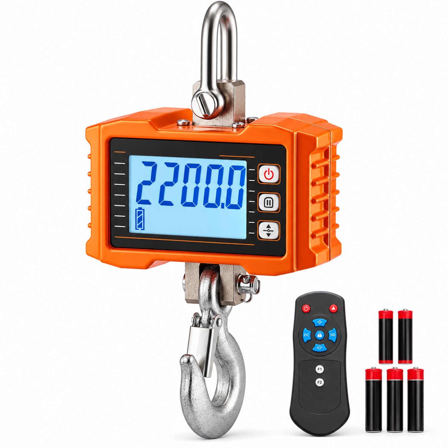 Sello! kraanweegschaal – hijsweegschaal – hangweegschaal – afstandsbediening – groot LCD-display – weegcapaciteit 9 tot 1000kg