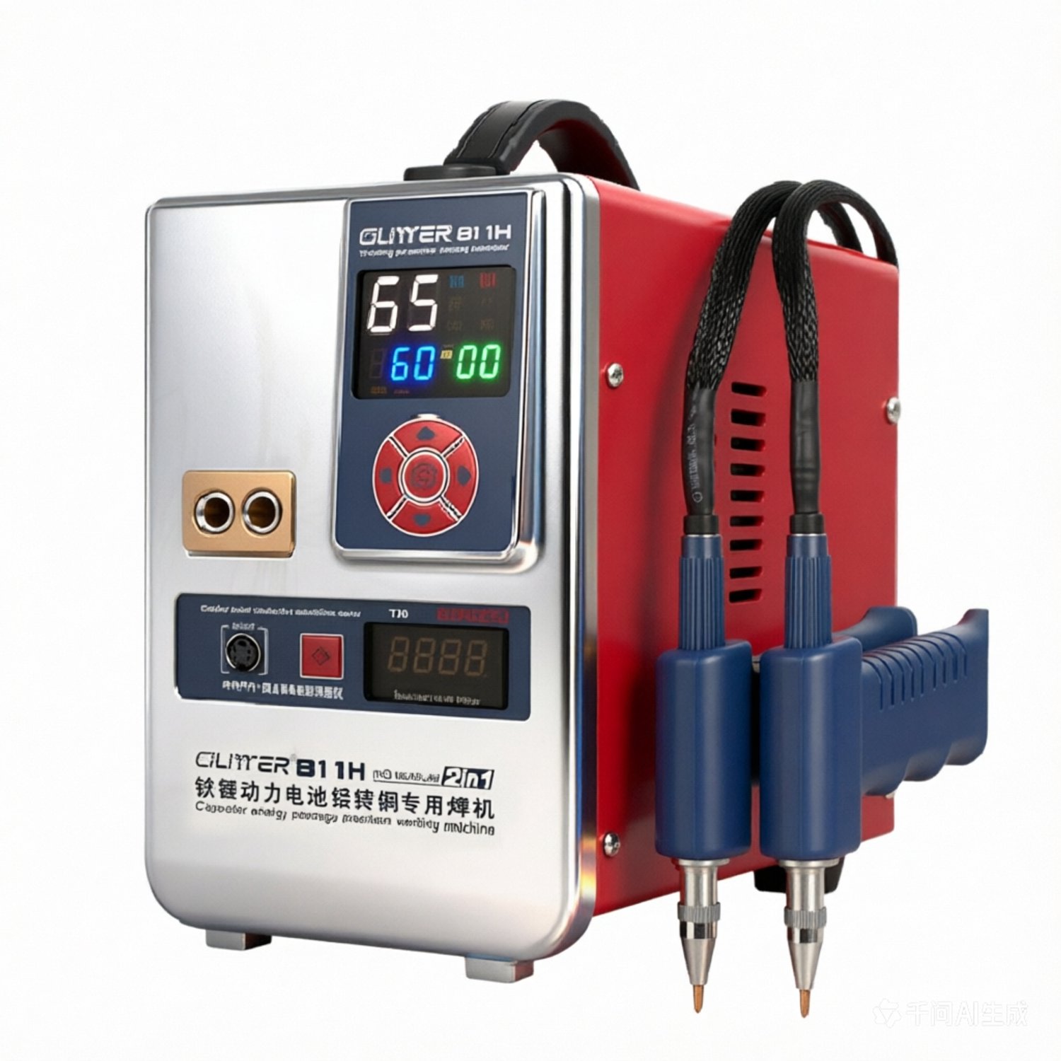 Puntlasmachine 220V - Industrieel - 42000W 7000A - Voor Batterijpakketten - Koppelings- en Milliohmmeter - Lasmachine