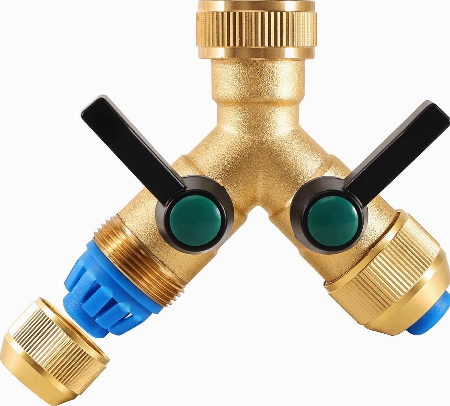 Messing Waterverdeler 3/4" - 2 Uitgangen Kraan Tuin & Huishouden