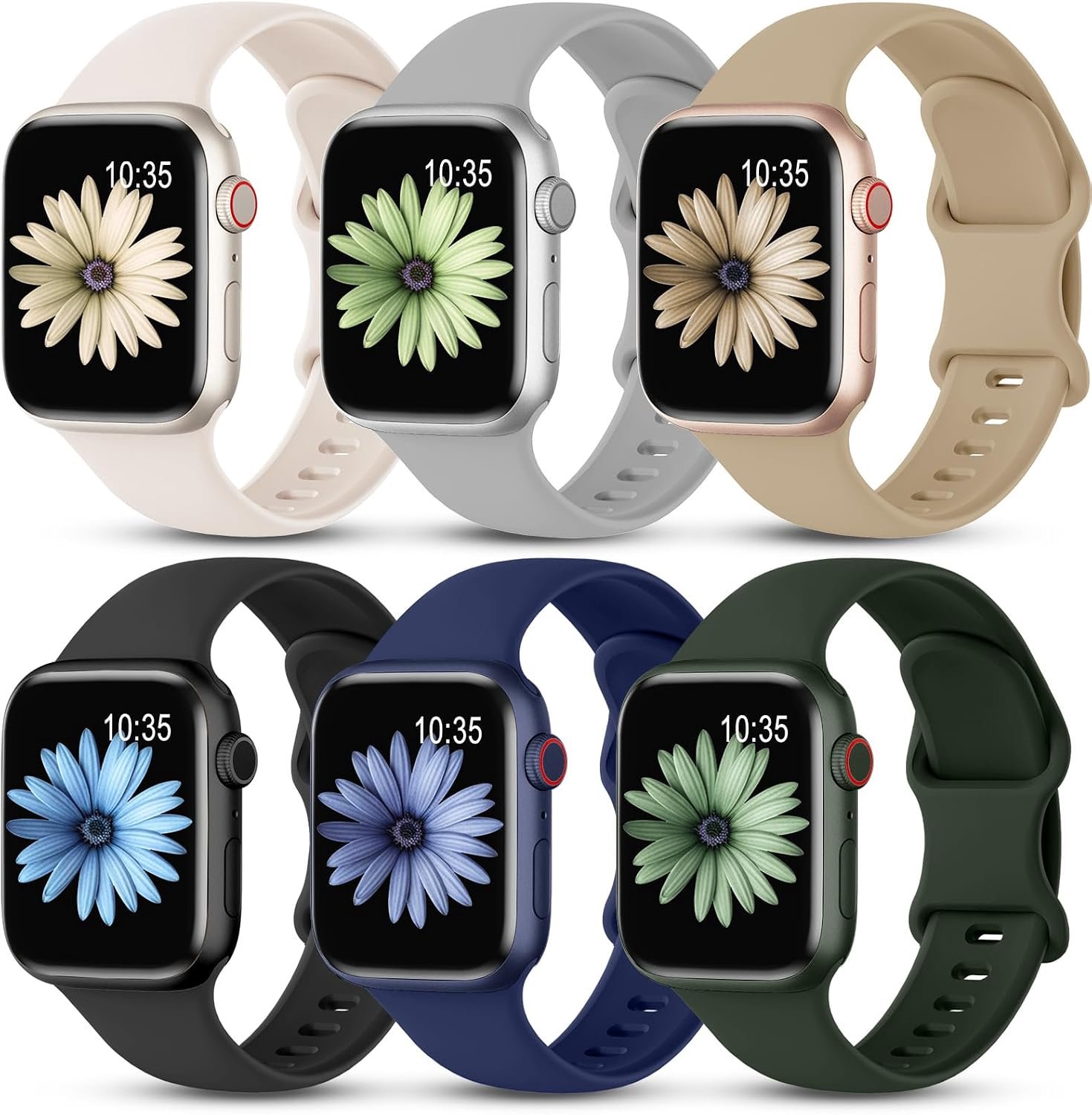 Smartwatch band 42mm 44mm 45mm 49mm - zacht silicone - sportieve stijl - perfect voor dagelijks gebruik - ShopVlot