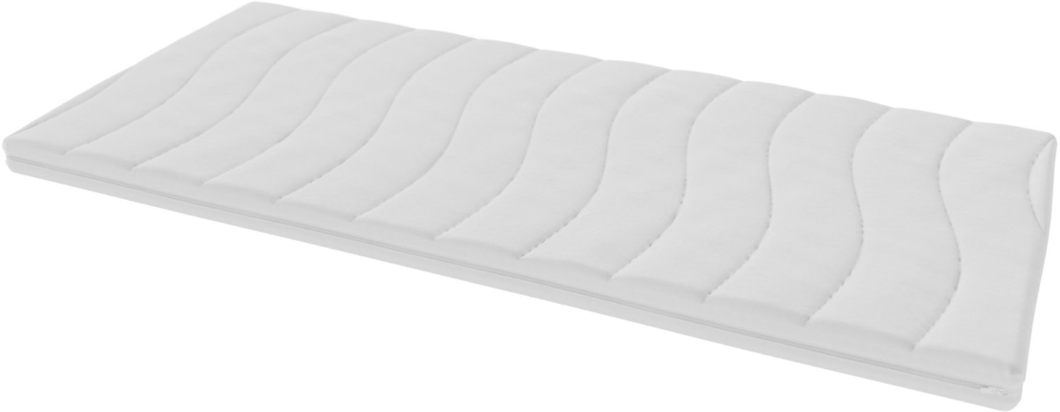 Toros Bedden Boxspring 90X200 topper Luxe bamboe Inclusief luxe h2 hr 9 CM koudschuim top dekmatras 90x200 Wit