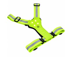 ISRED - Reflecterend veiligheidsvest - Veiligheidsvest met Verlichting - Waterbestendig – Hardlopen, Fietsen & Wandelen – Groen
