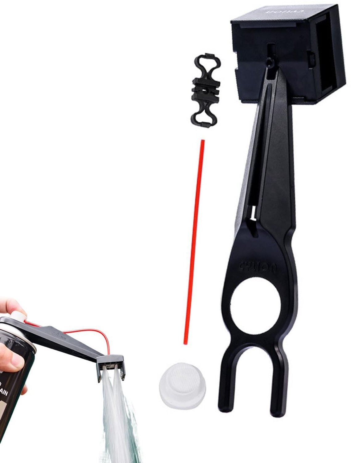 Precisie Kettingolie voor Motorfietsen met Dosnaald, Antilek Systeem, Verlengt Levensduur van de Ketting, Perfect voor Tochten en Stadsritten, Zwart