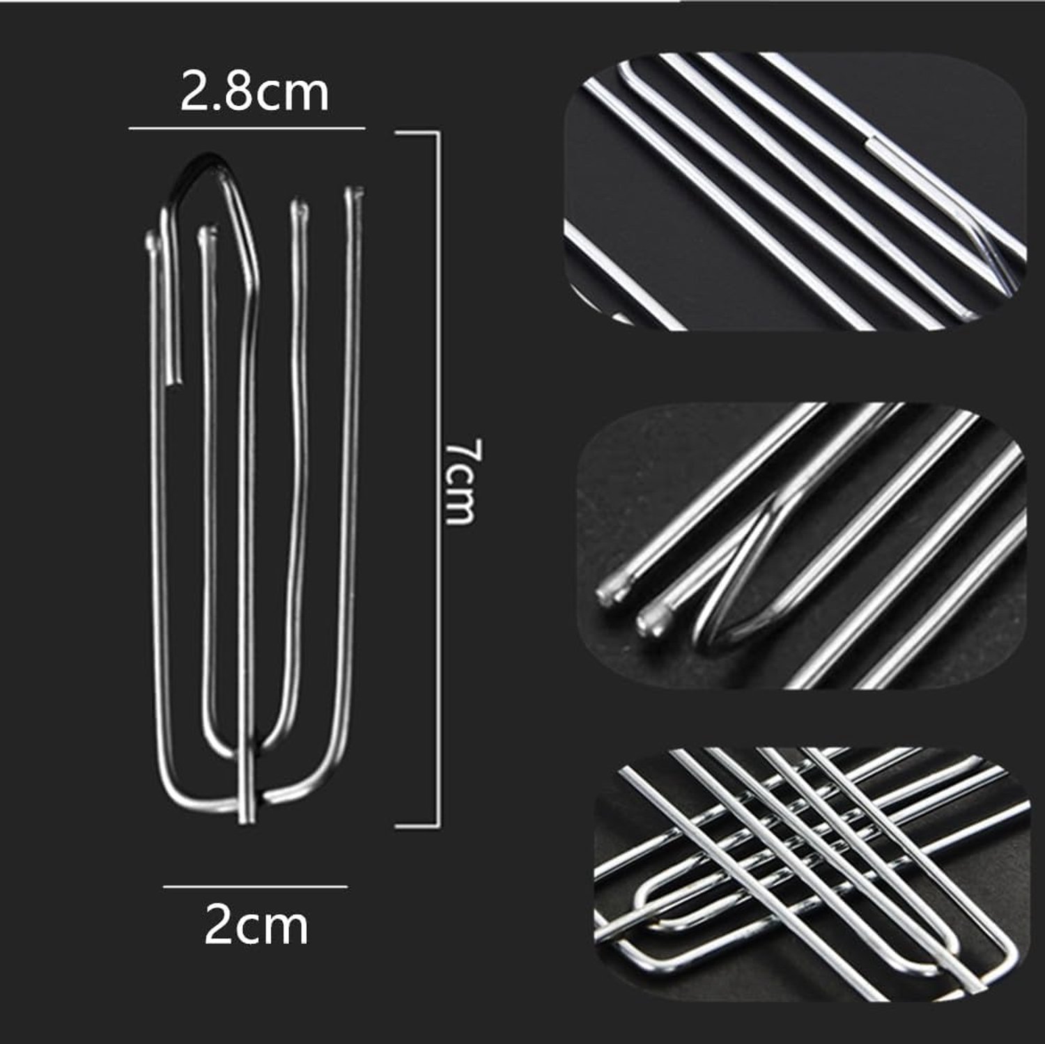 40pcs Stainless Steel Curtain Hooks, Granmagazz Curtain Hooks, Metal, Metal Shower Curtain Hooks, Shower Curtain Hooks - ShopVlot