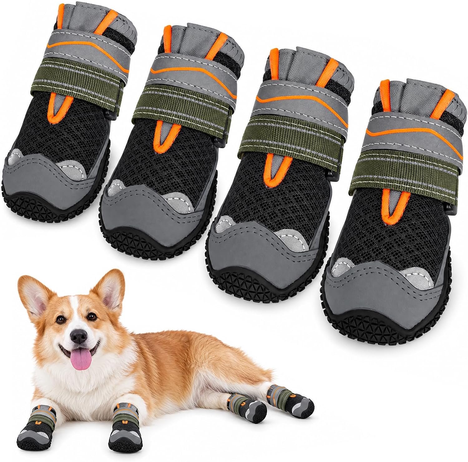 Hondenschoenen met antislipzool, 4 stuks