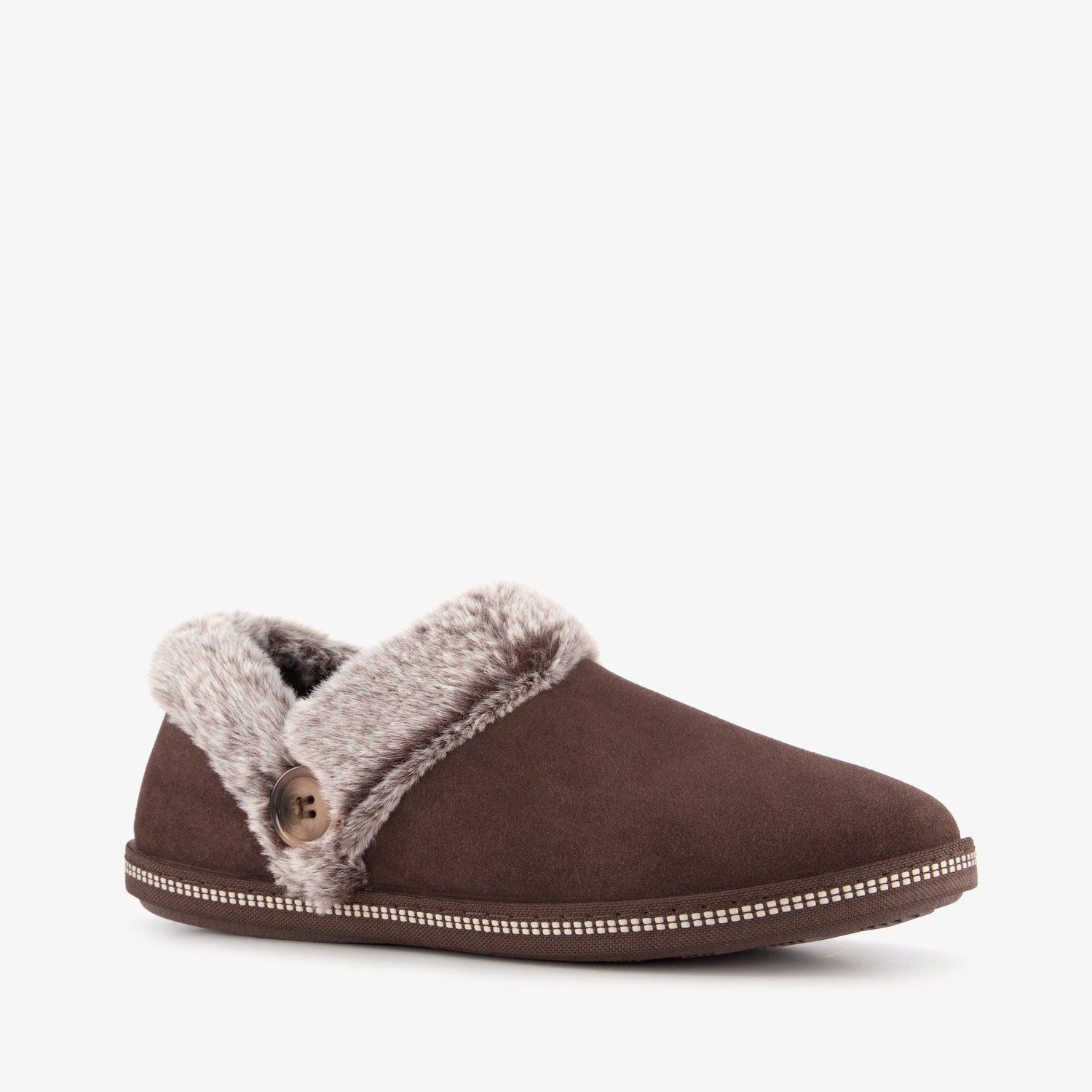 Skechers Cozy Campfire dames pantoffels bruin - Maat 40 - Extra comfort - Memory Foam