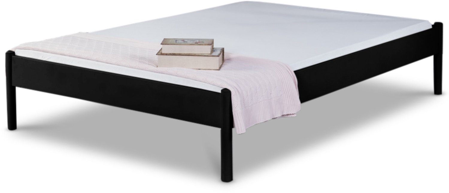 Bed Box Wonen Alice metalen bed Zwart 140x220 cm
