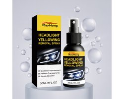 TLVX Koplamp Vergeling Renovatie Spray 30ML - Dofheid weghalen - Vergeelde Koplamp vernieuwen - Auto lampen Poetsen - Doffe Koplampen herstellen - Headlight polish - Kunststof lampen polijsten - Lamp reparatievloeistof - Weersinvloeden verwijderen