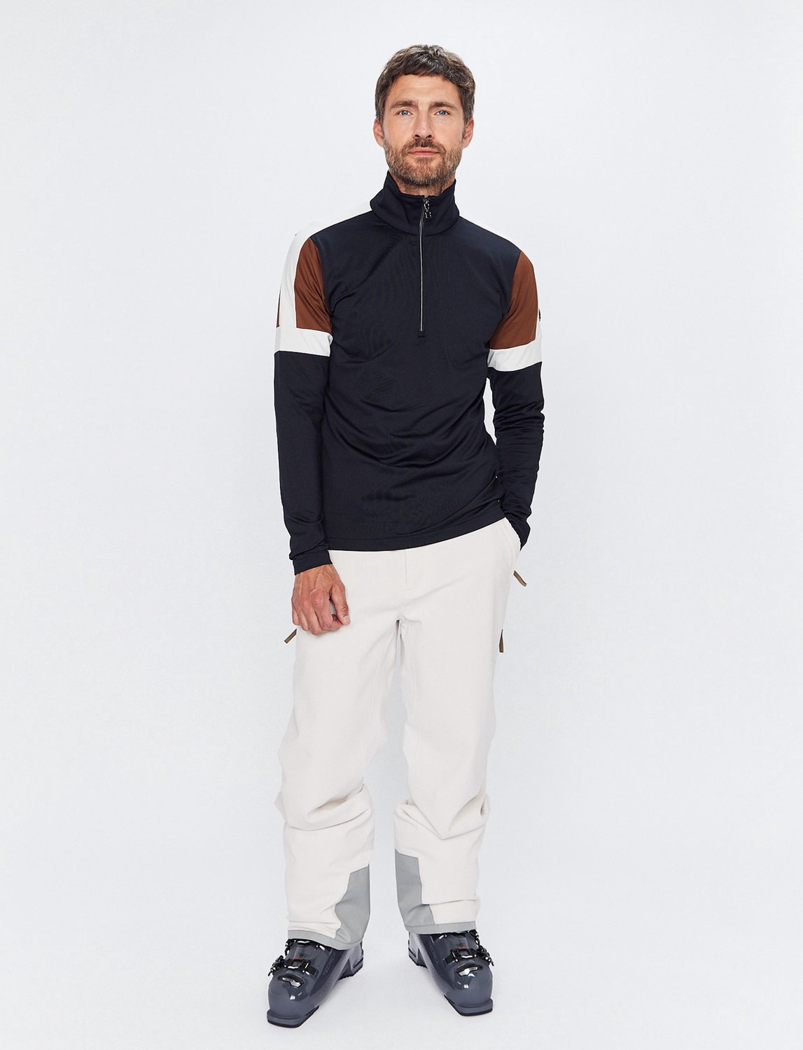 8848 ALTITUDE - Tord M 1/2 Zip - Skipully met rits heren - Zwart