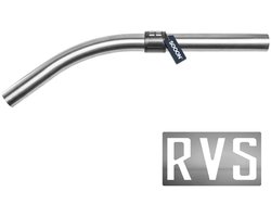 SQOON® gebogen stofzuigerbuis 32 mm RVS geschikt voor Numatic en Taski - Gelijk aan model: 601027 - extra lang met luchtregelaar