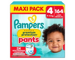 Pampers - Premium Protection Luierbroekjes Maat 4 (9-15kg) - 2 x 82 stuks - Voordeelverpakking