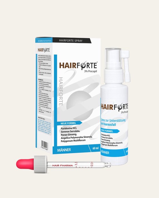 Hairforte Spray 3% Procapil tegen haarverlies, DHT-blokker 60