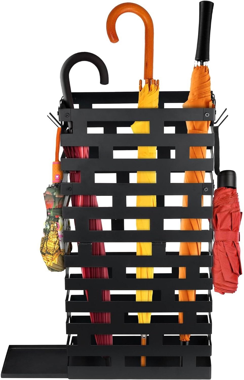 Vantivo® Paraplubak - Paraplustandaard - Metaal-Zwart