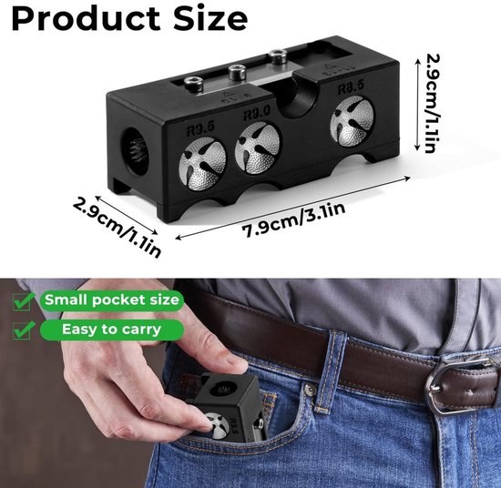 8-in-1 Billiard Cue Repair Tool voor Precisie Onderhoud — afbeelding 2