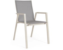 Bolzano Kastor - Tuinstoel - Crèmekleurig - Aluminium