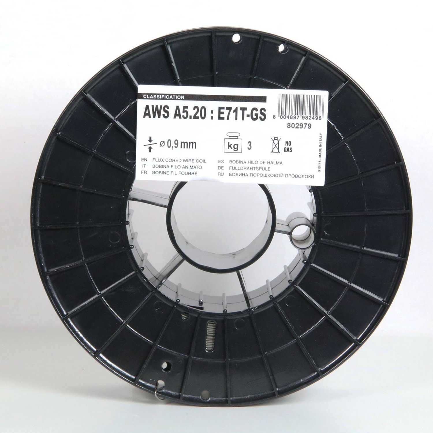 Telwin MIG-lasdraad, lasdraad met gevulde draad, 0,9 mm, 3 kg
