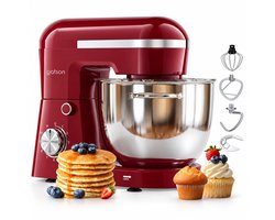 Gatson 1500W Keukenmachine - 10 Snelheden - 5L Mengkom - Dubbele Handvatten - Keukenrobot - Keukenmixer - Foodprocessor