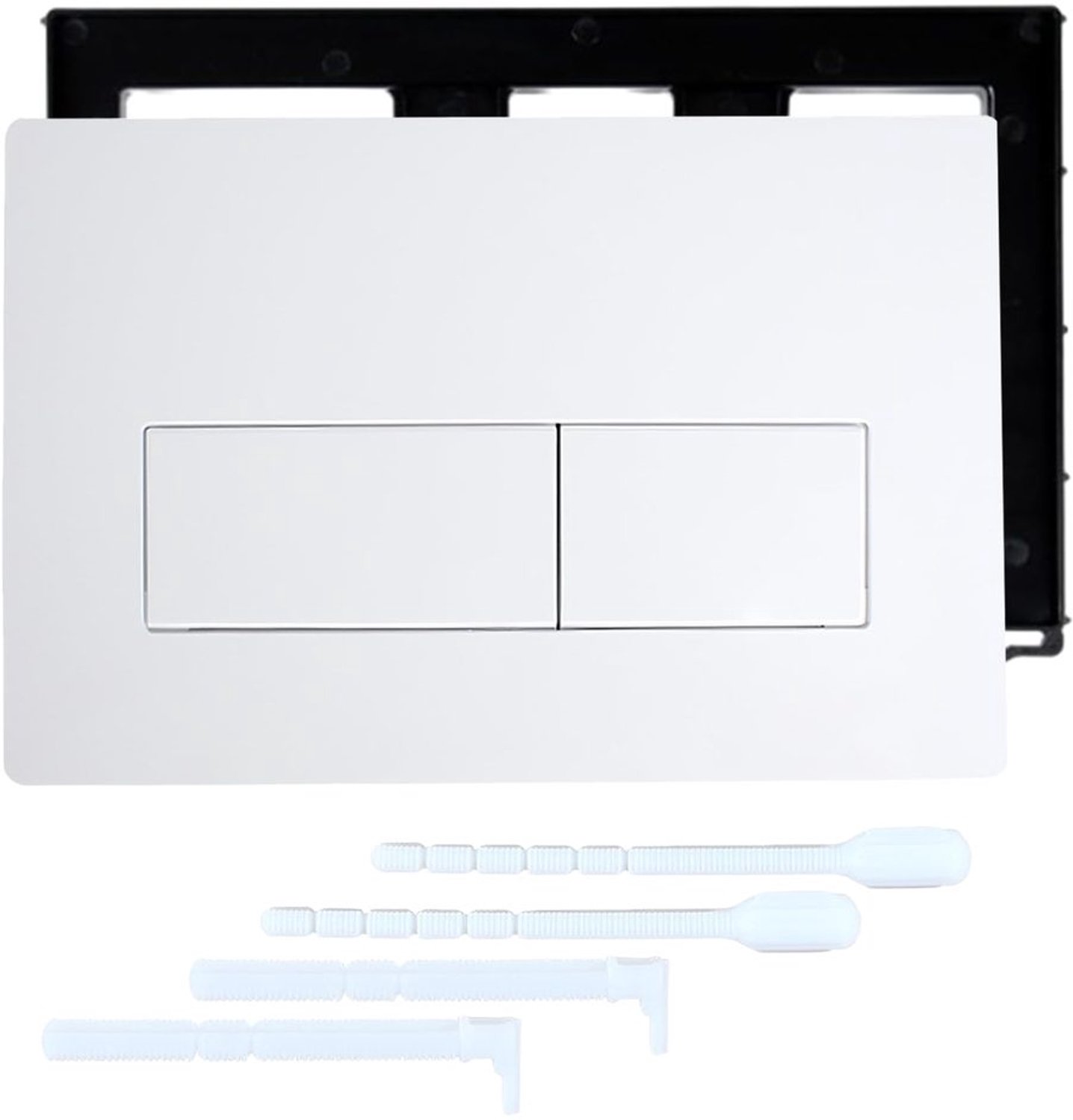 Drukknop Toilet Control Paneel Wit met Coil Lever Set
