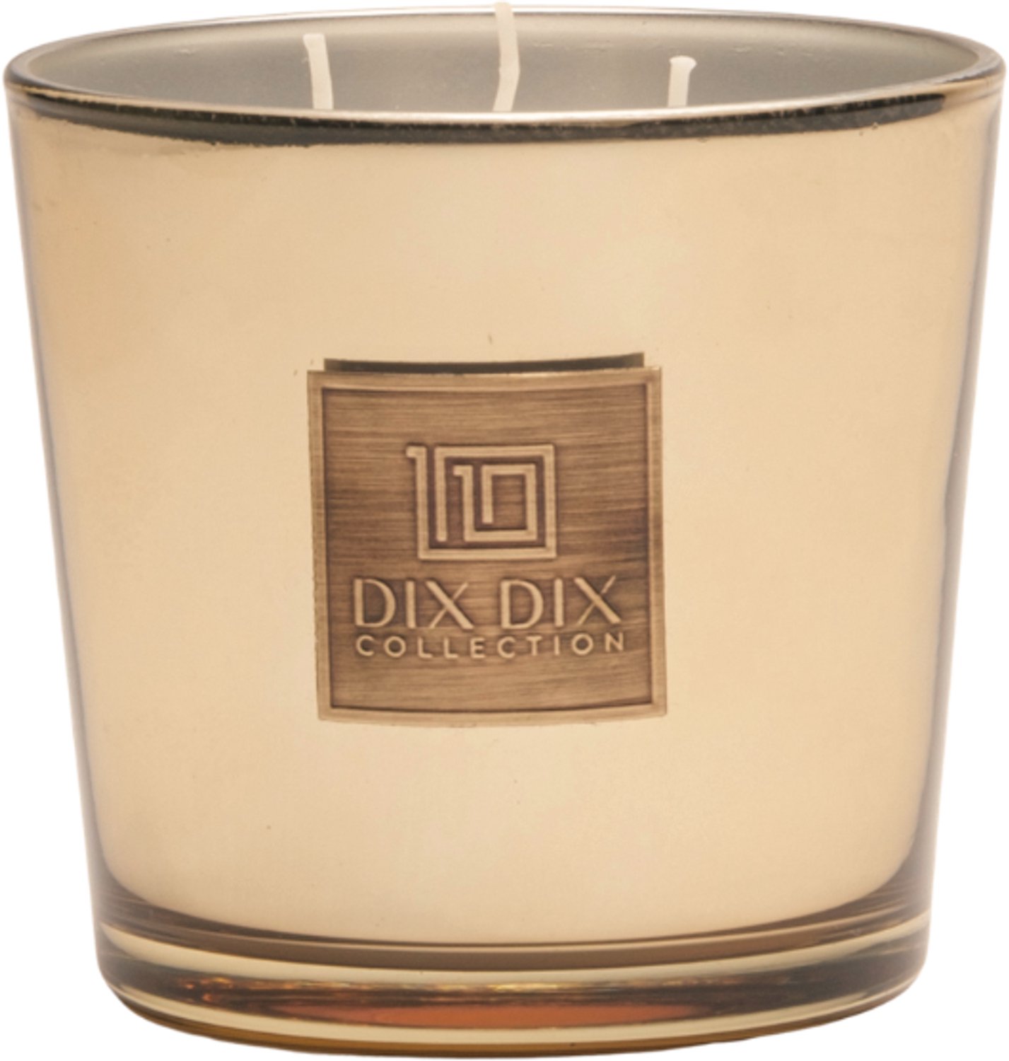 Collection DIX DIX collection - Geurkaars DOUX (450g) - Natuurlijke koolzaadwas - Luxe geurkaars in glas - Bloemig & Oosters - Handgemaakt in Nederland Goud