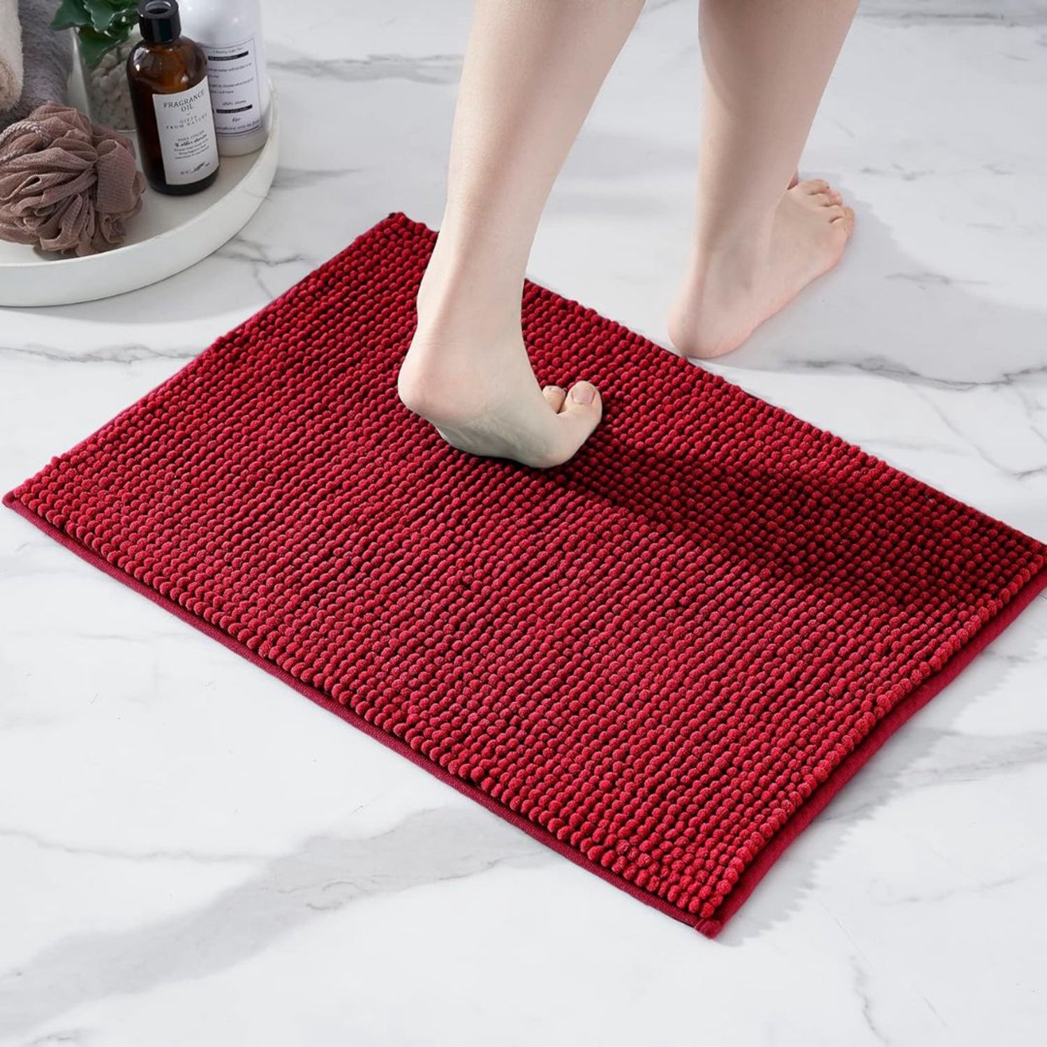 Badmat Anti Slip - Douchemat - Badmatten - Rood