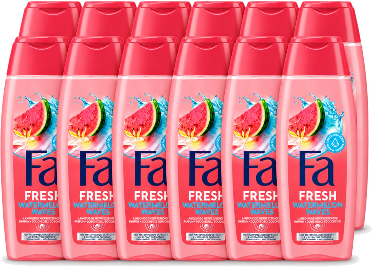 12 x Fa – Douchegel – Watermelon Waves – 250 ml - Voordeelverpakking - 12 stuks