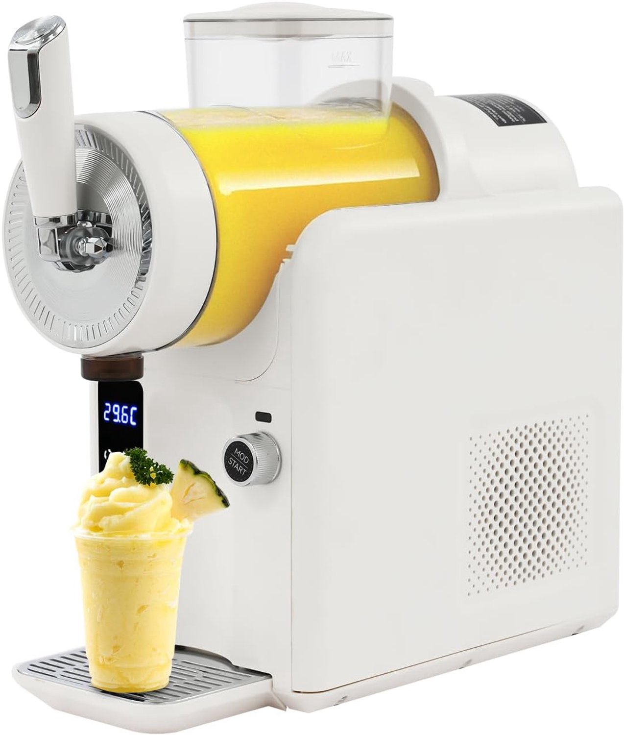 1,8 l softijsmachine voor thuis, 5 vooraf ingestelde programma's, automatische reiniging, slushy maker slushie machine voor Frozen Margaritas Frappés milkshake