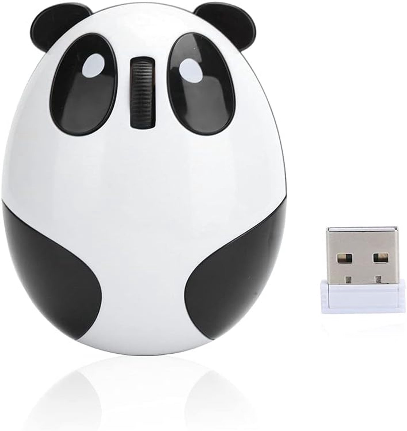 Muis voor kinderen - 1200 dpi draadloze optische muis Leuke Panda Ergonomische computermuis voor Mac/Linux/Andriod/IOS, Plug and Play