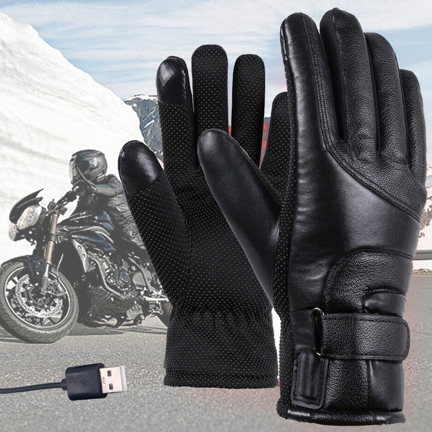 Verwarmde Handschoenen - Verwarmde Handschoenen Met Touchscreen-Functie - Elektrische Thermische Winterhandschoenen