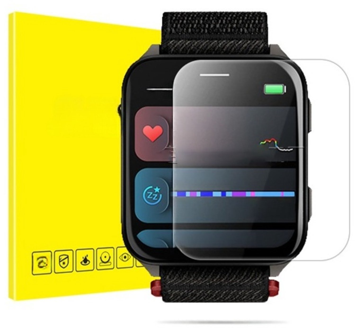 3D Gebogen Zachte Film Screenprotector (2 stuks) compatibel met Garmin Venu X1 - Transparant, HD, Anti-vingerafdruk